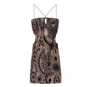 European and American Sweet and Spicy Strap Dress Women's Summer American Retro